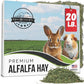 20lb Freshly Dried Organic Alfalfa Hay for Guinea Pigs, Rabbits, Chinchillas, Goats, Hamsters & Ferrets, Small Animal Food Rich in Protein & Fiber, Hand-Selected, Hand sorted, USA Grown