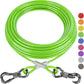 XiaZ 30FT Tie Out Cable for Dogs, Dog Leads for Yard Chew Proof, Heavy Duty Pet Tie Out Cable for Large Dogs Up to 250lbs,Durable Dog Runner Tether Line for Outdoor,Yard