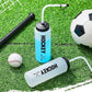 Domensi 4 Pack 1 Liter Sports Water Bottle W/Long Straw Hockey Lacrosse BPA Free Easy Squeeze Plastic Bottle Use W/Sport Helmet in Football Baseball Gym Yoga (Translucent,Novel)