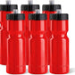 50 Strong Sports Water Bottles – Reusable 22 oz BPA-Free Plastic Bottles with Pull Top Cap – Made in USA – Top Rack Dishwasher Safe – Fits Most Bike Cages Brand