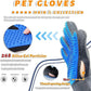 Pet Grooming Glove Hair Remover Brush Gentle Deshedding Efficient Pet Mitt Pet Massage Gloves Left & Right Hand Draw Dogs Cats Horses Long Short Fur (1Pair Left & Right Hand (Blue))
