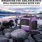 Pawtners Dog Carrier Backpacks Large Cat Backpack with Anti-Scratch Mesh, Foldable Designed Pet Backpack Carrier for Kitten Small Dogs & Large Cats Up to 18 Lbs, Dog Carrier for Travel Outdoor