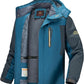 Men's Winter Ski Jacket Warm Waterproof Fleece Liner Snow Coat Hooded Windproof Mountain Raincoat