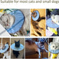 Waterproof Cat Recovery Collar, Adjustable Pet Cone Collar, Protective Cat Neck Cones to Stop Licking Wounds, Lightweight Kitten Cones After Surgery, Elizabethan E Collar for Cats, Small Dog, Puppy