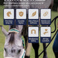 Equinavia Valkyrie Soft Ultra Fleece Padded Adjustable Breakaway Horse Halter - Turquoise/White - Warmblood
