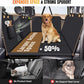 Dog Car Seat Cover for Back Seat, Dog Car Bed Cover with Strong Hard Bottom, Car Back Seat Extender Hammock for Car SUV Truck,4 Panels Black Large Size