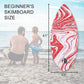 41” Skipper Skimboard with High Gloss Coat Wooden Skim Boards for Beginners, Teenagers and Adults Beach Skimboard 3 Color Traction Pad to Choose