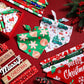 Abbylike 50 Pieces Christmas Dog Bandanas Bulk Xmas Bandanas for Dogs Triangle Kerchief Bibs Scarf Set for Christmas Pet Costume Accessories Decoration (31.5 x 21.7 x 21.7)