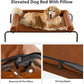 RRPETHOME Large Elevated Cooling Dog Bed, Raised Dog Cot Beds for Large Dogs, Elevated Outdoor Pet Cot, Chew Proof Portable Cooling Pet Cot with Skid-Resistant Feet and Breathable Mesh