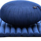 Leewadee Meditation Cushion Set – 1 Round Zafu Meditation Pillow and 1 Square Roll-Up Zabuton Meditation Mat, Pillows Bundle Filled with Kapok