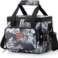 Lifewit Medium Lunch Bag Insulated Lunch Box Soft Cooler Cooling Tote for Adult Men Women, Flower 12-Can (9L)