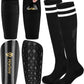 Kids Soccer Shin Guards, Youth Toddler Shin Pads with Sleeves and Soccer Socks for Age 3-16 Boys Girls Protective Lightweight Soccer Equipment