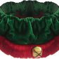 Huxley & Kent Ruff Pet Scrunchy | Elf (Extra-Small) | Festive Christmas/Holiday Neckwear for Dogs/Cats | Fun Stretchable Costume Accessory | Soft Collar with Bells