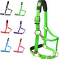 T TEKE Adjustable Horse Halters by Heavy Duty Soft Nylon, Padded with Anti-rubbing Waffle Neoprene on Both Crown & Nose