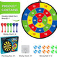 Large Dart Board for Kids, Kids Double-Sided Dart Board with Sticky Balls and Darts, Indoor/Outdoor Sport Fun Party Play Game Toys, Gifts for 3 4 5 6 7 8 9 10 11 12 Year Old Boys Girls