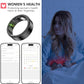Thin Smart Ring for Fitness & Health Tracking -Pedometer,Sleep/Heart Rate/Blood Oxygen Monitor, Gesture Control / 5ATM Waterproof -No APP Subscription Compatible with Android& iOS (Black, 11)