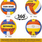 Personalized Indoor Volleyball – Official Size 5 Composite Leather Volleyball for Adults & Teens – Custom Name Volleyball for Gifts, Training, Games