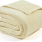 L'AGRATY Knitted Weighted Blanket - 60"x80" 20lbs Cooling Chunky Knit Heavy Blanket for Adults Braided Crochet Throw Thick Cable Yarn Knit Decorative No Beads Evenly Weighted Machine Washable