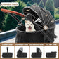 Pet Stroller with 4 Wheels, Foldable Pet Travel Carrier for Small/Medium Dogs Cats up to 50lbs, Detachble Portable Pet Bag, Storage Basket, Car Seat 3 in 1 Multifunctional (Black)