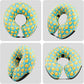 CuteBone Inflatable Dog Cone with Removable Soft Fleece Covers for Small/Medium/Large Dogs and Cats Neck Donut Collar After Surgery GWB04L