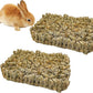 Hamiledyi Rabbit Grass Bed 2PCS Guinea Pig Hay Mat Bunny Natural Straw Woven Bed Rabbit Handmade Bedding Sleeping Grinding Nesting and Chewing Toy for Rabbit Guinea Pig Chinchilla Hedgehog Hamster
