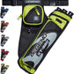 LEGEND XT320 Archery Quivers - Nylon Hip Quivers with 3 Arrow Tube Cases for Target Shooting - Adjustable Waist Belt, T-Slot, Storage Compartments for Accessories, Gear, Tools, Release Tab, Score Card