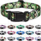 Mercano Adjustable Dog Collar - Special Design Patterns, Soft Nylon Comfortable Durable Pet Collar for Small Medium Large Dogs (XS, Dog Camouflage Green)