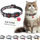 DOCO Cat Collar (Neck Girth - 3/8" x 7.5-12", Weight Upto - 13lb) Reflective Cat Collar with Bell, Breakaway Safety Buckle, Adjustable Nylon Strap for Kittens & Adult Cats (Red)