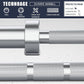 TECHNOAGE 7FT Olympic Barbell Olympic Bar Solid Chrome Barbell 700LBS Load Capacity(2-Inch Plate) for Weightlifting, Squats, Dead-Lifts, Presses, and Lunges