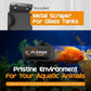 FL!PPER Flipper Cleaner Float - 2-in-1 Floating Magnetic Aquarium Glass Cleaner - Fish Tank Cleaner - Scrubber & Scraper Aquarium Cleaning Tools - Floating Fish Tank Cleaner, Nano