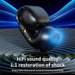 Open Ear Earbuds,Bluetooth 5.4Wireless Headphones,Lightweight Comfort Clip-On Earbuds with Mic for Clear Calls,36H Playtime,Touch Control,IPX5 Waterproof,Fit for Running Cycling Glasses Wearers