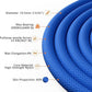 X XBEN Outdoor Climbing Rope 10M(32ft) 20M(64ft) 30M(96ft) 50M(160ft) 70M(230ft) 152M(500FT) 352M(1000FT) Static Rock Climbing Rope for Escape Rope Ice Climbing Equipment Fire Rescue Parachute