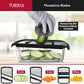 Fullstar Mandoline Slicer for Kitchen, Fruit Cutter, Cheese Grater, Cucumber Slicer, Veggie Spiralizer, Food Cutter & Kitchen Gadgets with Safety Glove (11 in 1, Stainless Steel)