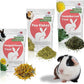 Snout and Shell Small Animal Treats – Pea Flakes, Dandelion Leaf (1oz), Marigold Flowers (0.5oz) – Natural Foraging Snacks for Rabbits, Guinea Pigs, Chinchillas, Hamsters & More