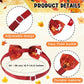 Talltalk 360 Pcs Halloween Dog Bow Ties Collars Set Adjustable Thanksgiving Christmas Fall Xmas Dogs Neckties Grooming Accessories for Small Medium Large Pet Cat Decoration(Thanksgiving)