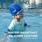 COOLMATE Fabric Swim Cap for Adult Women Men Kid 3 4 6 8 14 16, Silicone Water Resistant Layer, Cloth Swim Cap Gifts for Swimmers, Lightweight for Pool, Lap Swimming (1 pc)
