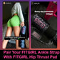 FITGIRL - Ankle Strap for Cable Exercise Machines, Work Out Cuff Attachment for Home & Gym, Glute Workouts - Kickbacks, Leg Extensions, Hip Abductors, for Exercise Machine Attachments