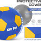 Herding Ball for Dogs & Horses - 20" Large Blue & Yellow Ball with Hand Pump