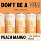 BUM Sugar-Free Energy Drink, Peach Mango - Lightly Carbonated & No Artificial Colors, Natural Caffeine & Citicoline for Energy & Focus, Brain Boost & Workout Sports Beverage - 12 oz, Pack of 12