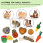 VESPRO Bunny Toys, 21PCS Rabbit Chew Toys for Teeth, Guinea Pig Natural Treats, Timothy Hay Sticks for Chinchillas Hamsters Rats, Small Animals Teeth Grinding