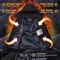 TACVASEN Winter Jacket Men's Water-Resistant Fleece Jacket Snow Ski Jacket Military Tactical Jacket Coat Parka Hood Raincoat