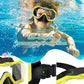 W WSTOO Kids Swim Goggles with Nose Cover,Snorkel Diving Swimming Mask for Youth 5-15,HD 3-Window Wide Vision Anti-Shattered Lens Anti-Fog&Leak