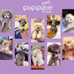 Puppytie No Pull Small Dog Harness with Multifunction Dog Leash,Lightweight Soft Adjustable No Choke Escape Proof Pet Harness Vest Pet Harness Vest,Light Purple,S