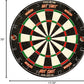 Ruthless Hot Shot Dart Board | Endurance Round Wire Sisal Dartboard Set Including 2 sets of Steel Tip Darts