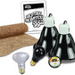 Zilla 10 Gallon Pet Reptile Starter Habitat Kit with Light and Heat for Small Desert Dwelling Animals