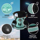 NESTROAD No Pull Dog Harness,Adjustable Oxford Dog Vest Harness with Leash,Reflective No-Choke Pet Harness with Easy Control Soft Handle for Large Dogs(Large,Turquoise)