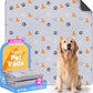 Washable Pee Pads for Dogs, 2 Pack Reusable Puppy Pads, Waterproof Pet Pee Pads for Dog Potty Training, Extra Large Dog Pee Pads for Crate, Playpen, and Whelping, Orange 48"x48"