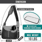 PetAmi Small Dog Sling Carrier, Soft-Sided Crossbody Puppy Carrying Purse Bag, Adjustable Sling Pet Pouch to Wear Medium Dog Cat Travel, Dog Bag for Traveling, Poop Bag Dispenser, Max 10 lbs, Black