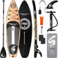 SereneLife Inflatable Stand Up Paddle Board with Premium SUP Accessories – Wide Stable Design with Non-Slip EVA Deck Pad for Adults and Youth of All Skill Levels, 350 lbs Capacity