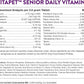 NaturVet VitaPet Senior Daily Vitamins Plus Glucosamine, Dog Multivitamin Supplement, Chewable Tablets, Time Release, Made in The USA with Globally Source Ingredients 180 Count